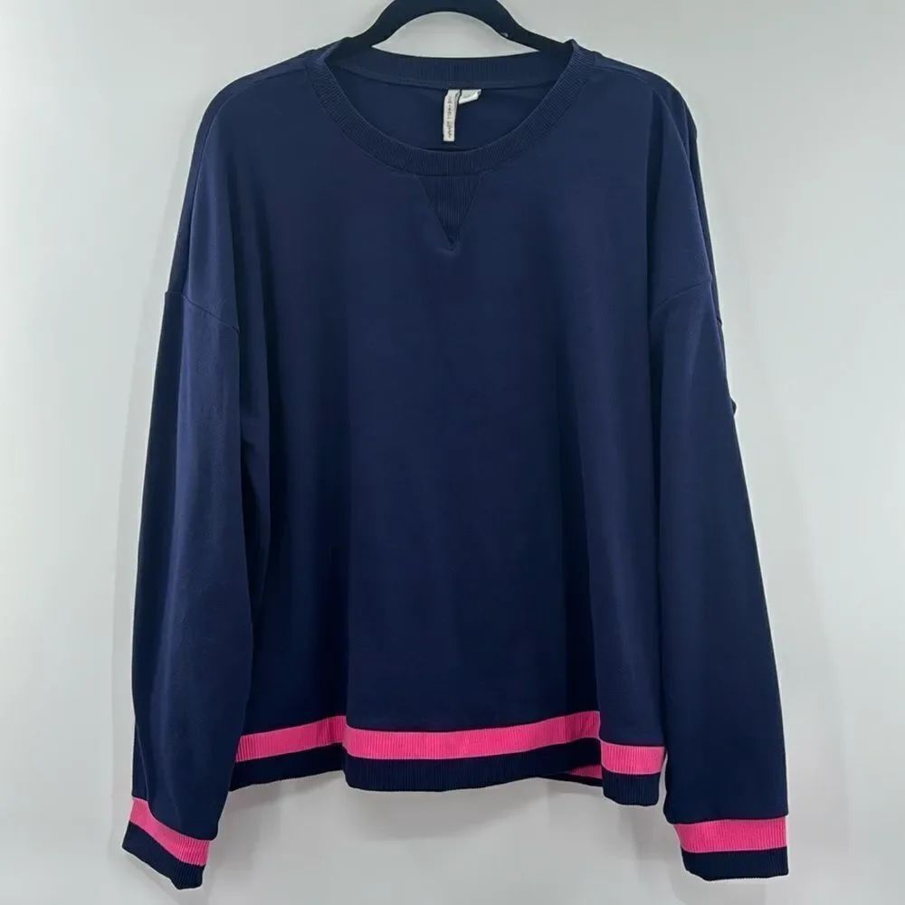 3For$20 Cato Live Well Blue/Pink Sweater size XL